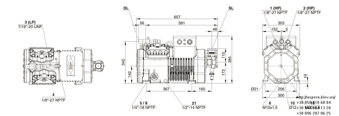 bitzer 4PES 15Y chertezh razmery kompressora