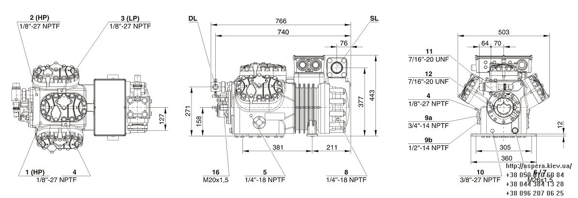 bitzer 6GE 34Y chertezh razmery kompressora