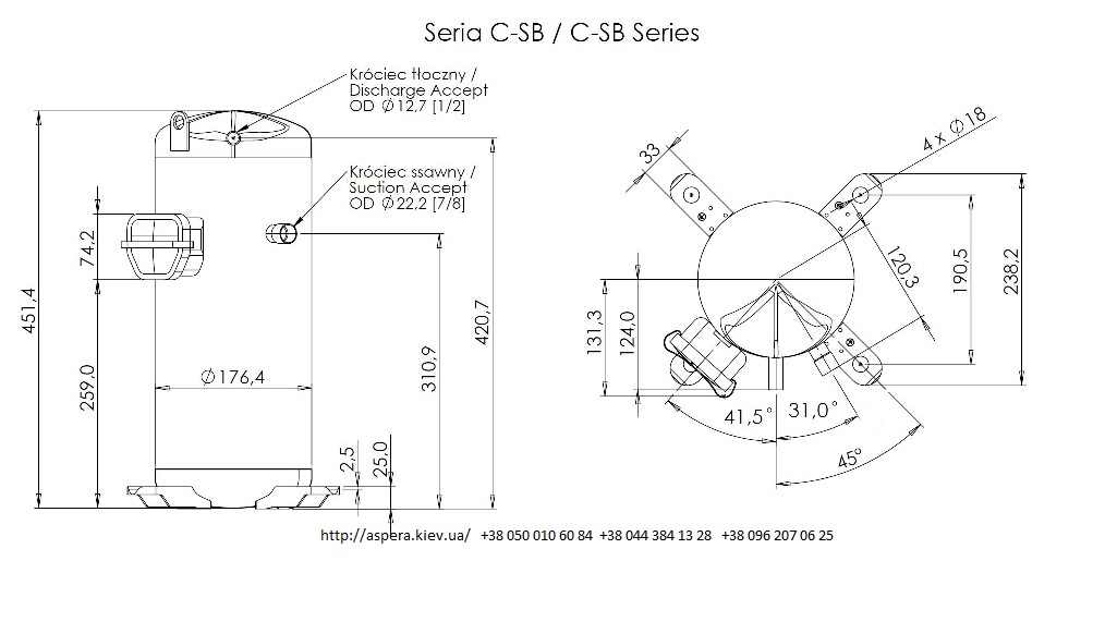 kompressor sanyo panasonic С SBN263H8G draw