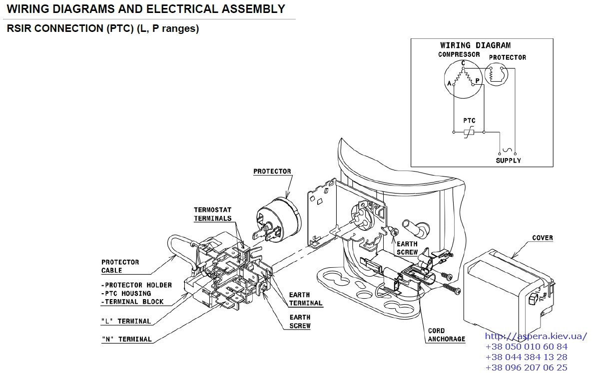 sxema podklyucheniya Cubigel Electrolux ACC GL60AAA