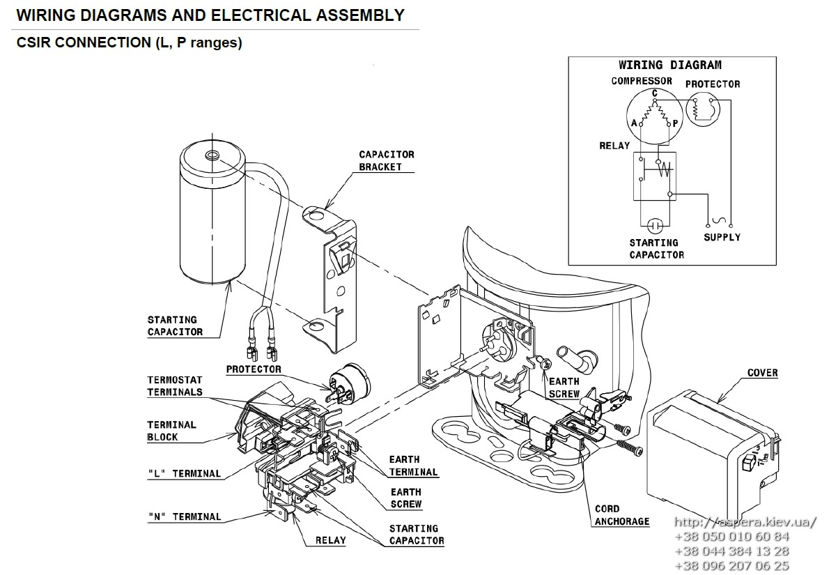 sxema podklyucheniya Cubigel Electrolux ACC GL80TB