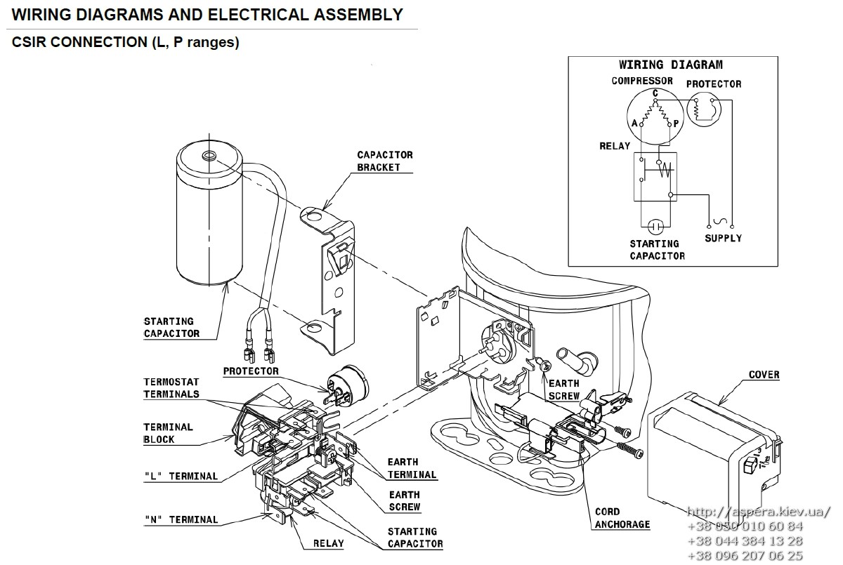 sxema podklyucheniya Cubigel Electrolux ACC GP14TB