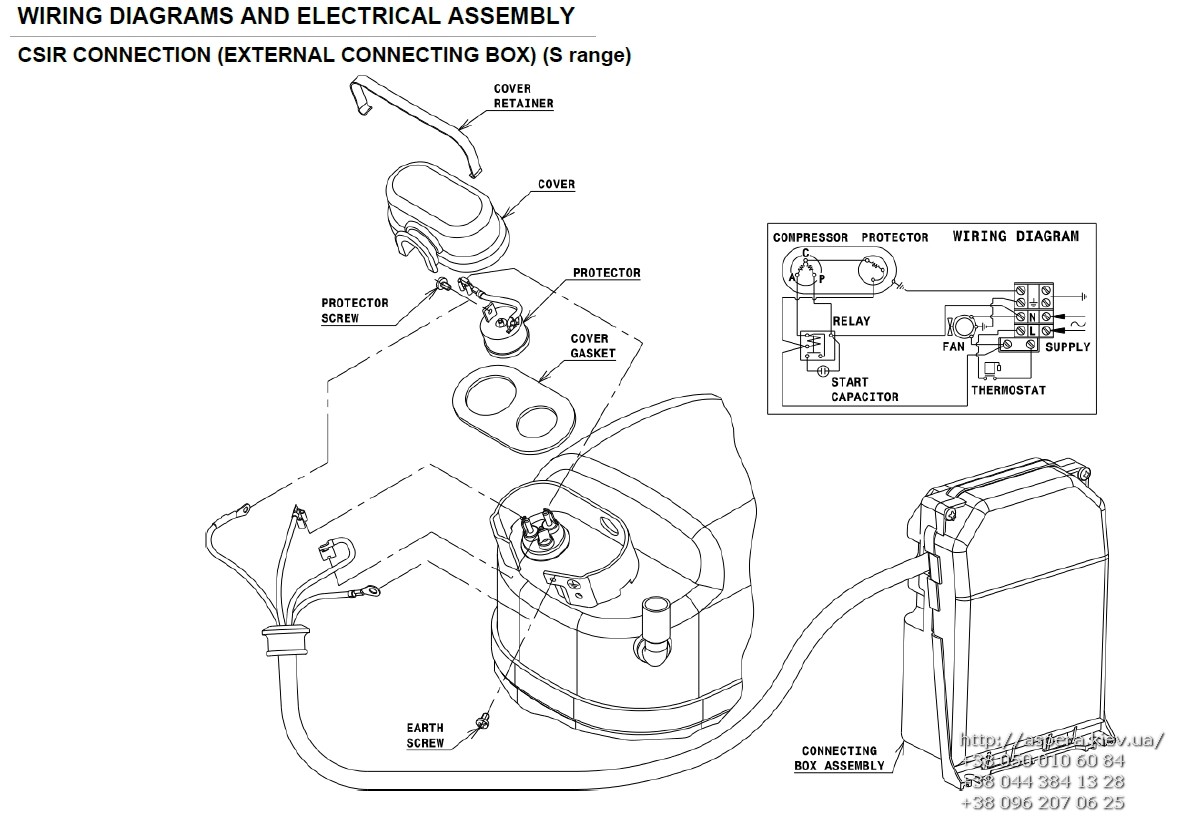 sxema podklyucheniya Cubigel Electrolux ACC GS26TB