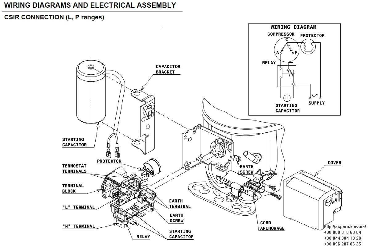 sxema podklyucheniya Cubigel Electrolux ACC ML90TB
